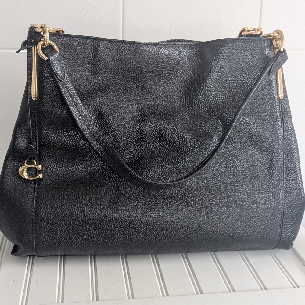Coach  Dalton 31 Pebbled Leather Shoulder Bag
